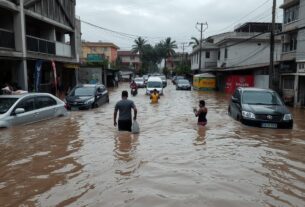 Banjir Rob Rendam Kawasan Utara Jakarta