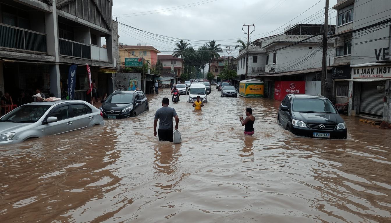 Banjir Rob Rendam Kawasan Utara Jakarta