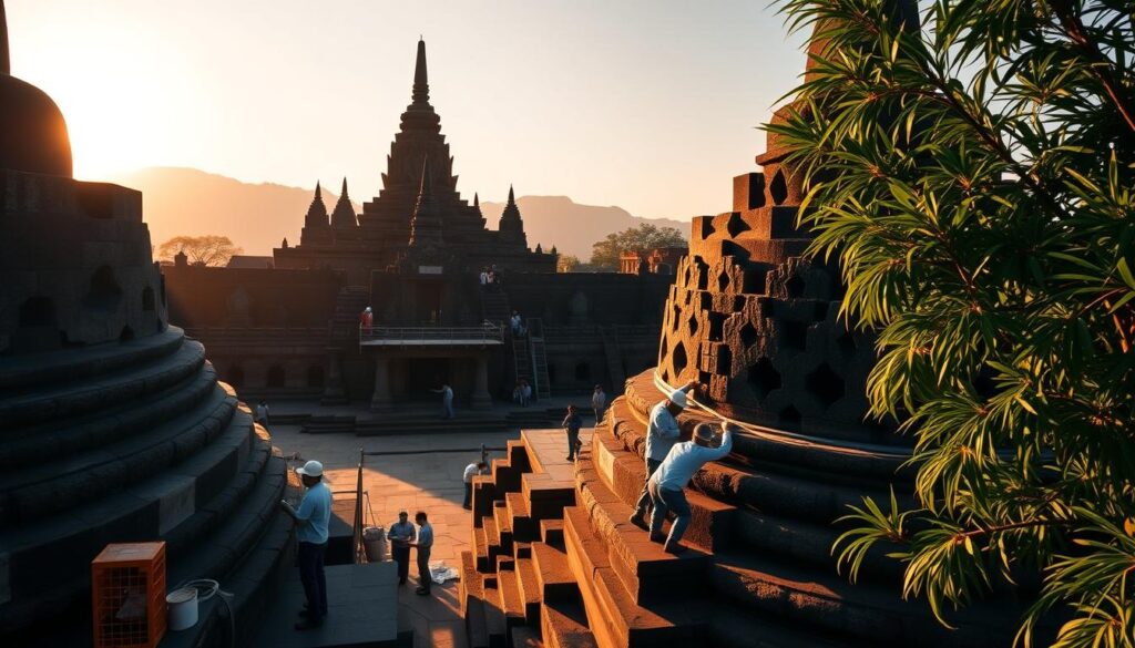 Proses Konservasi Candi Borobudur