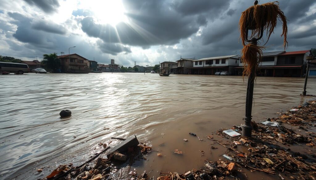 penyebab banjir rob di Jakarta Utara